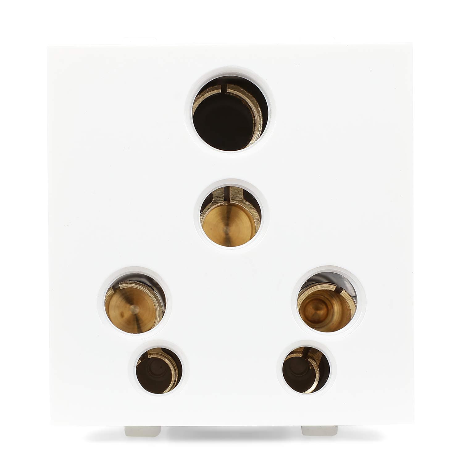 6/16A UNIVERSAL SOCKET WITHOUT SHUTTER 9506 — WHITE
