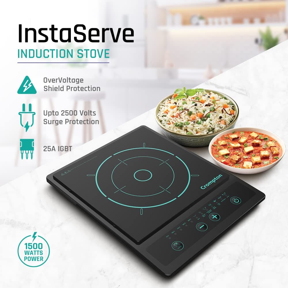 CROMPTON INSTASERVE INDUCTION STOVE 1500 W